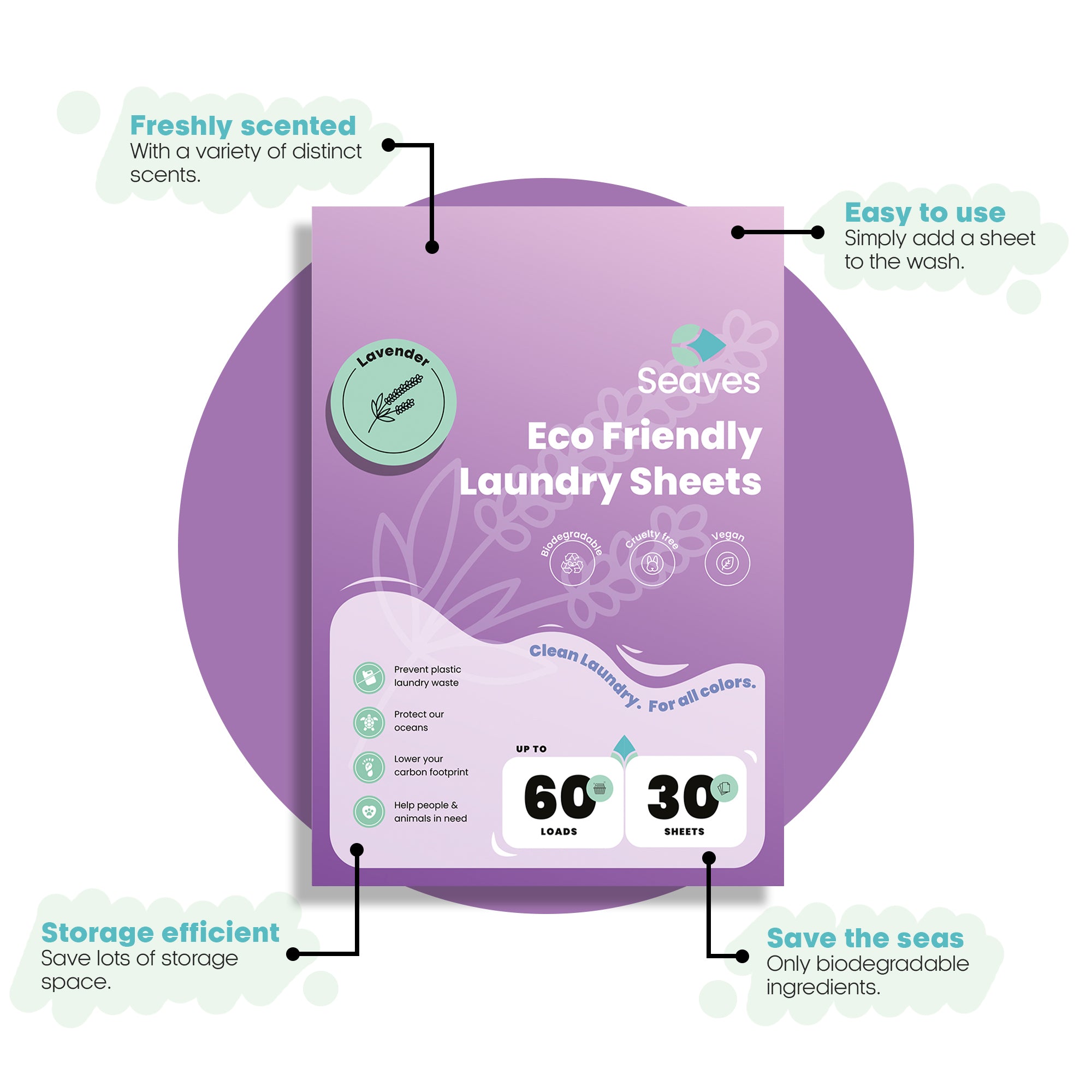 Seaves Wasstrip - Lavender